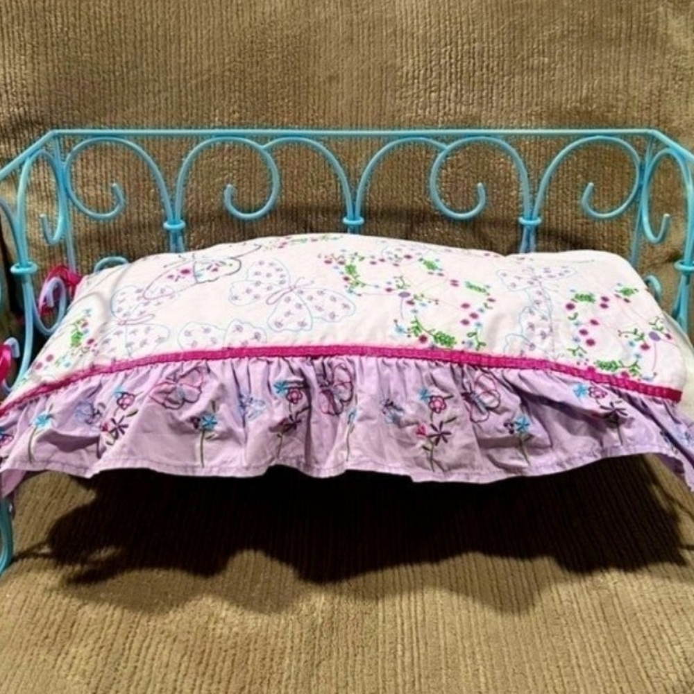 American Girl Doll Trundle Bed AG Collectible 2006 Blue Discontinued Rare!